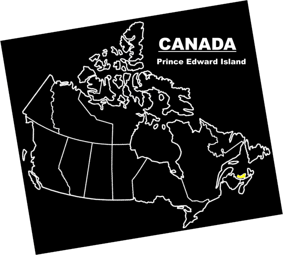 Time in Prince Edward Island Canada - Map