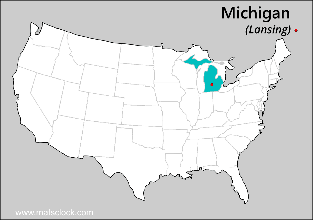 Michigan USA Map