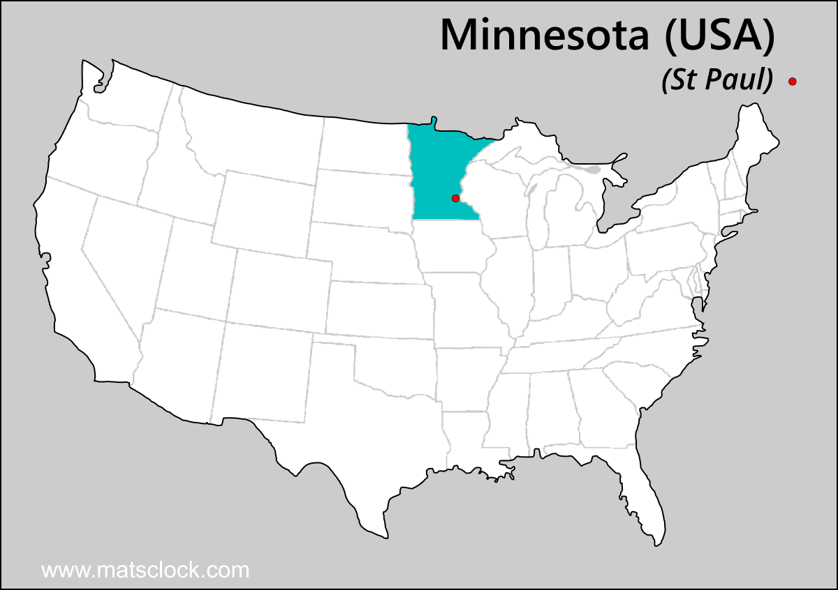 Minnesota USA Map