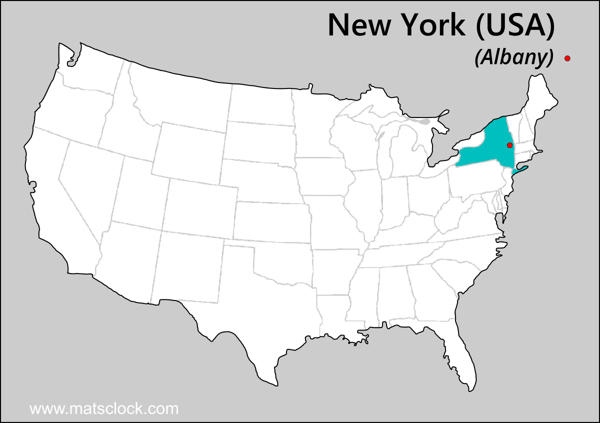New York USA Map